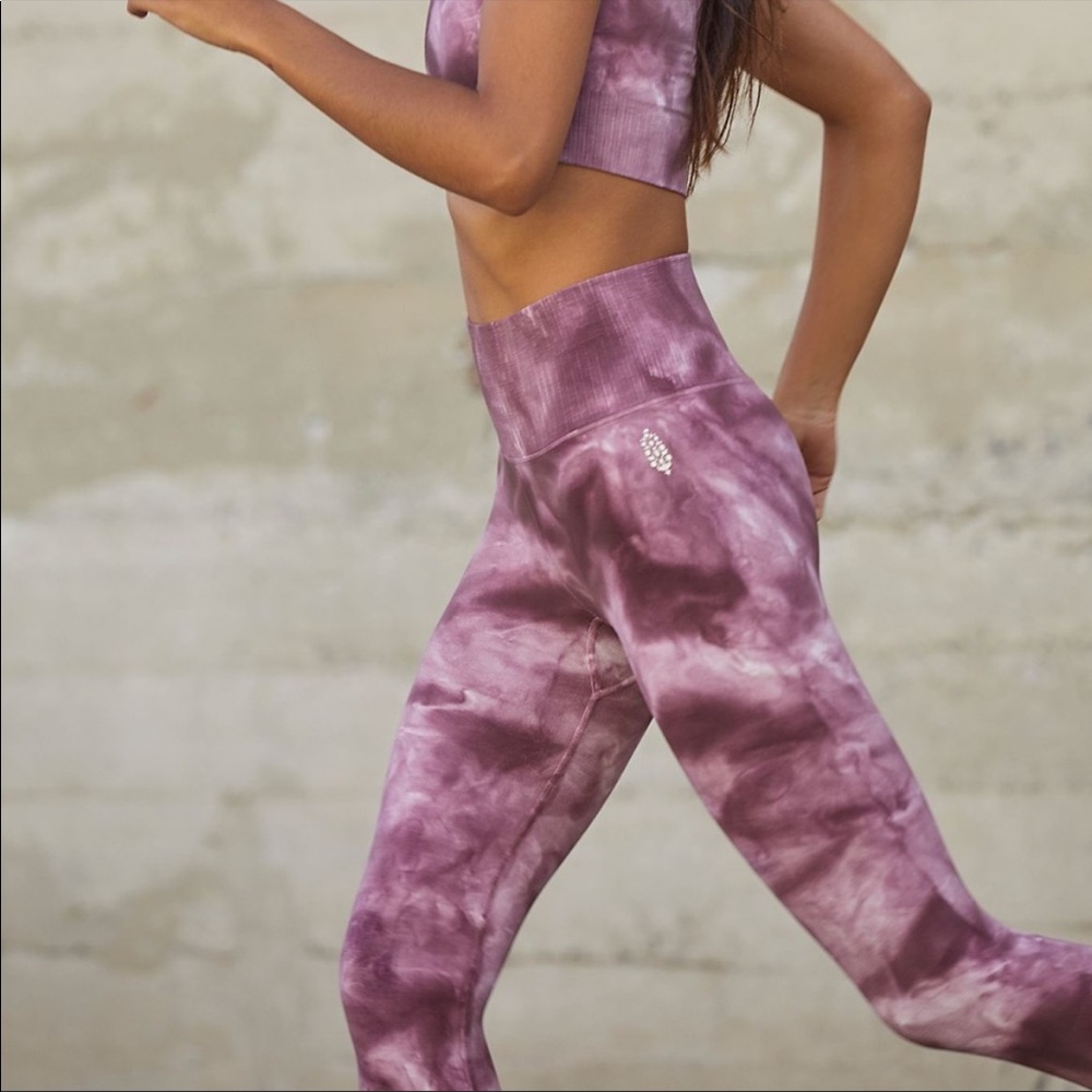 Free People Movement Good Karma tie-dye leggings